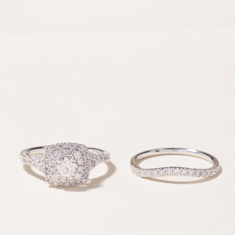 Luxury Jewelry Sale – Sparkle For Less Stylish Deals 14k White Gold Diamond Wedding Ring Set | 1.18ctw | SZ 7.5 Luxury Jewelry Sale – Sparkle For Less Stylish Deals 14k White Gold Diamond Wedding Ring Set | 1.18ctw | SZ 7.5
