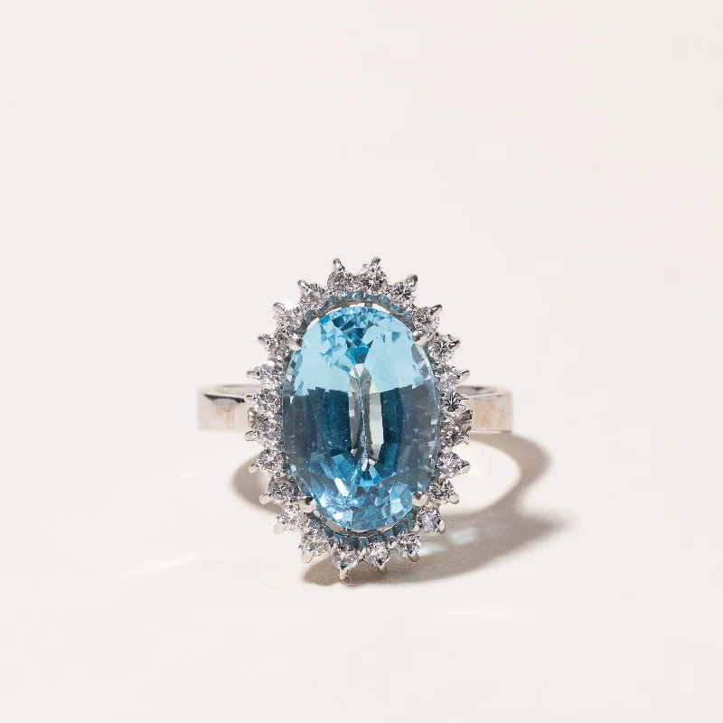 Fashion-Forward Jewelry At Exclusive Discounts Huge Price Cut 18k White Gold Topaz & Diamond Ring | 6.87ct, 0.48ctw | SZ 8.5 Fashion-Forward Jewelry At Exclusive Discounts Huge Price Cut 18k White Gold Topaz & Diamond Ring | 6.87ct, 0.48ctw | SZ 8.5