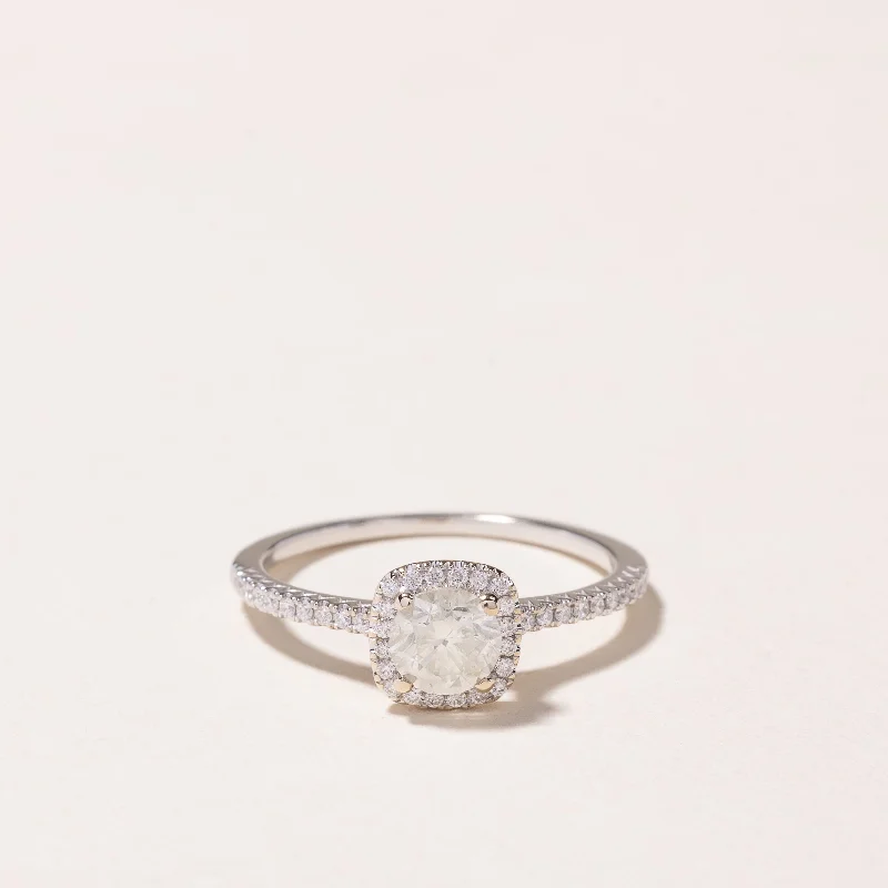 Sparkle For Less – Shop Our Limited-Time Jewelry Deals Dive Into Trendy Styles 18k White Gold Halo Diamond Engagement Ring | 0.68ctw | SZ 5.5 Sparkle For Less – Shop Our Limited-Time Jewelry Deals Dive Into Trendy Styles 18k White Gold Halo Diamond Engagement Ring | 0.68ctw | SZ 5.5
