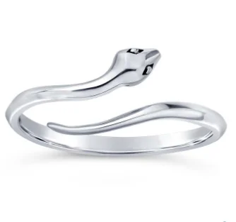 High-Quality Gemstone Jewelry For Special Occasions Adjustable Snake Ring Small