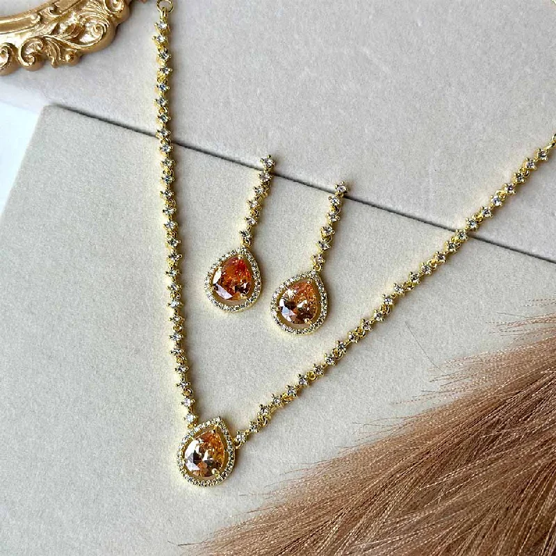 Jewelry Clearance – Final Chance To Save Big Trendy Pulse Ana Set (Champagne)