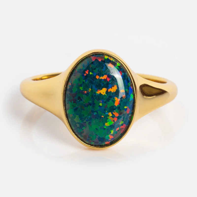 Exclusive Jewelry Bundles At Discounted Rates Day-To-Night Styles Black Opal Signet Ring Exclusive Jewelry Bundles At Discounted Rates Day-To-Night Styles Black Opal Signet Ring