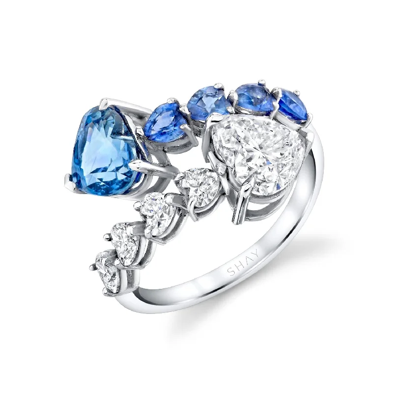 Holiday Jewelry Sale – Perfect Gifts At The Best Prices CEYLON BLUE SAPPHIRE & DIAMOND & HEART BYPASS RING Holiday Jewelry Sale – Perfect Gifts At The Best Prices CEYLON BLUE SAPPHIRE & DIAMOND & HEART BYPASS RING