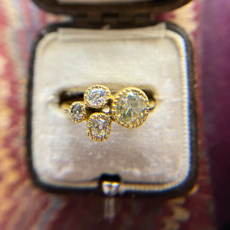 Discounted Jewelry For A Glamorous Look Vintage Mixed Diamond Cluster Ring (OOaK) - Available at request Discounted Jewelry For A Glamorous Look Vintage Mixed Diamond Cluster Ring (OOaK) - Available at request