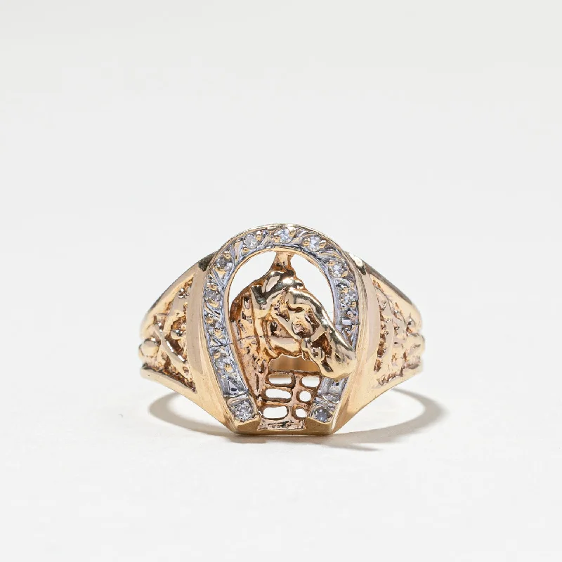 Don't Miss Our Biggest Jewelry Sale Of The Season Diamond Horseshoe Ring | 0.06ctw | SZ 10.25 | Don't Miss Our Biggest Jewelry Sale Of The Season Diamond Horseshoe Ring | 0.06ctw | SZ 10.25 |