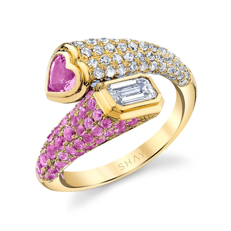 Affordable Glamour – Premium Jewelry At Special Prices Stylish Savings PINK SAPPHIRE & DIAMOND MIXED BYPASS PINKY RING Affordable Glamour – Premium Jewelry At Special Prices Stylish Savings PINK SAPPHIRE & DIAMOND MIXED BYPASS PINKY RING