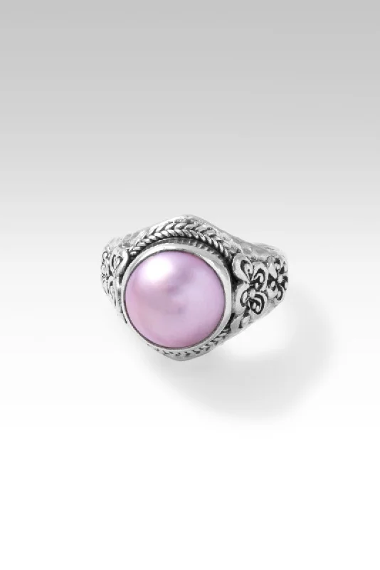 The Perfect Jewelry Piece At The Perfect Discount Top Brand Discounts Garden Grace Ring™ in Pink Mabe Pearl The Perfect Jewelry Piece At The Perfect Discount Top Brand Discounts Garden Grace Ring™ in Pink Mabe Pearl