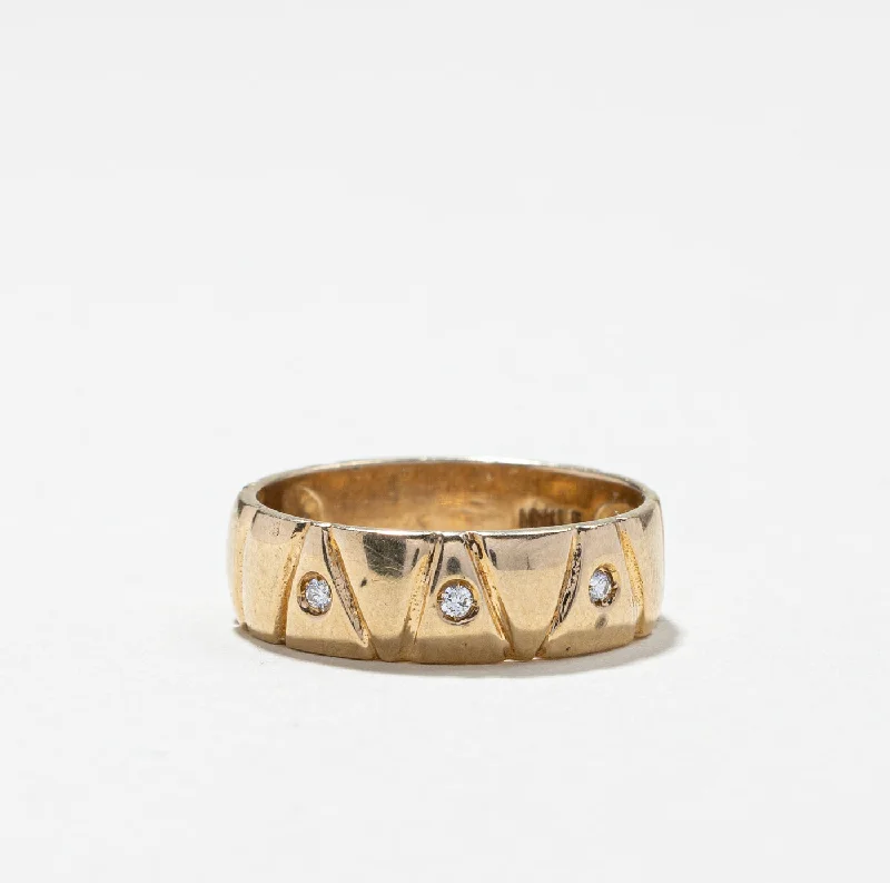 Timeless Jewelry Styles At Wallet-Friendly Prices Flush Set Diamond Textured Band | 0.03ctw | SZ 6.75 | Timeless Jewelry Styles At Wallet-Friendly Prices Flush Set Diamond Textured Band | 0.03ctw | SZ 6.75 |