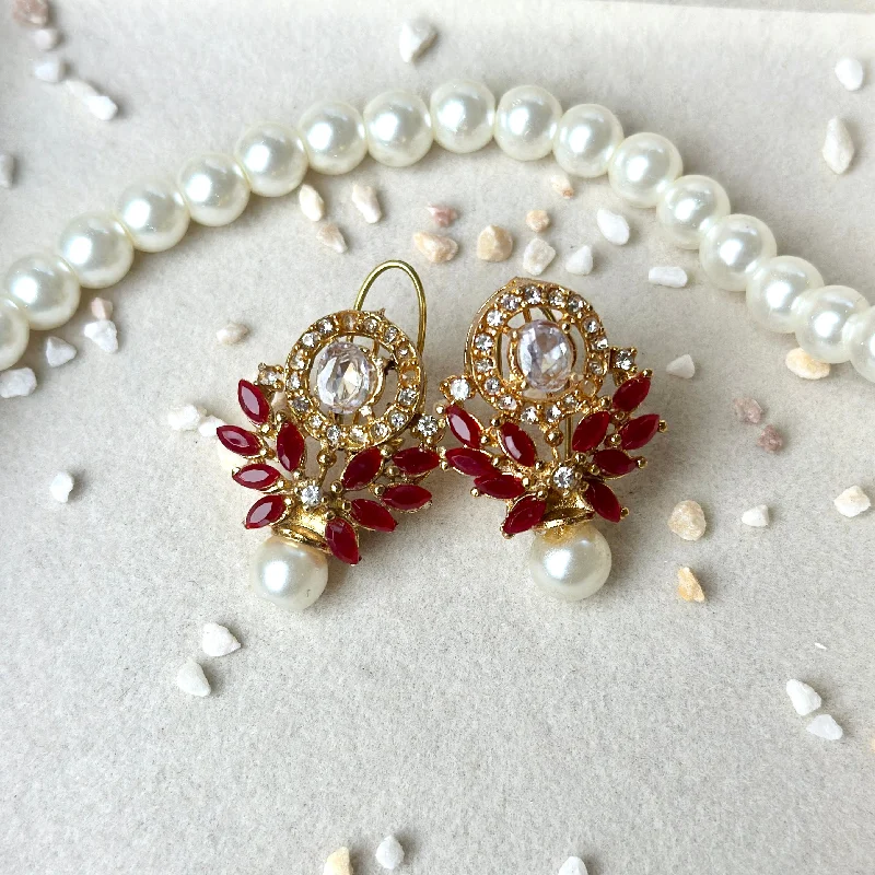 Elegant Necklaces And Bracelets At Limited-Time Offers Seasonal Picks Lana Earrings (Golden maroon) Elegant Necklaces And Bracelets At Limited-Time Offers Seasonal Picks Lana Earrings (Golden maroon)