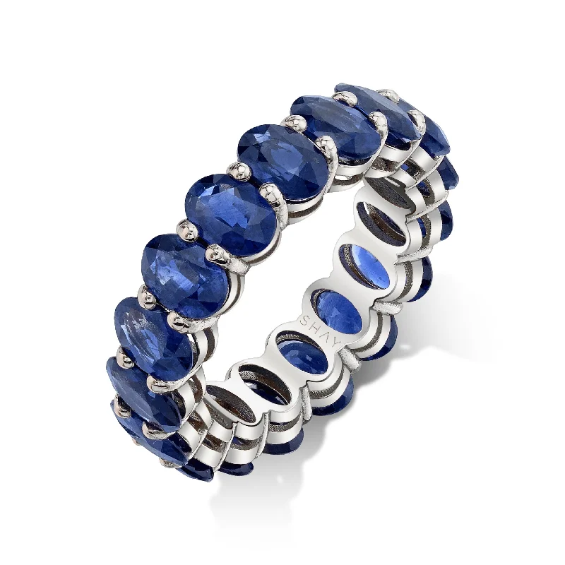 Exclusive Online Jewelry Sale – Don't Wait The Latest Fashion Trends MEN'S BLUE SAPPHIRE OVAL ETERNITY RING Exclusive Online Jewelry Sale – Don't Wait The Latest Fashion Trends MEN'S BLUE SAPPHIRE OVAL ETERNITY RING