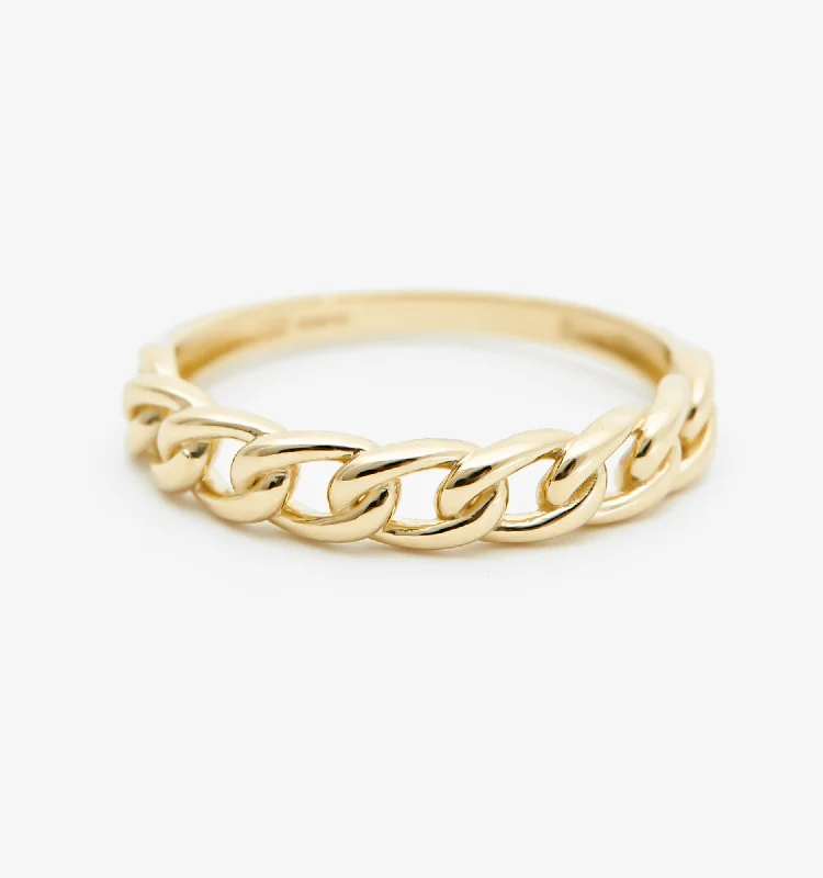 The Ultimate Jewelry Sale – Shop Premium Styles Special Offers Mini Curb Chain Ring - 14K Solid Gold The Ultimate Jewelry Sale – Shop Premium Styles Special Offers Mini Curb Chain Ring - 14K Solid Gold