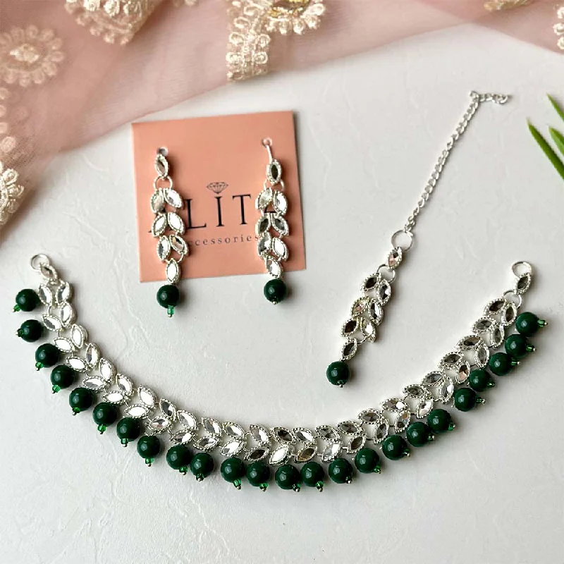 Luxury Meets Affordability – Jewelry Sale Live Now Chic Style, Always In Vogue Mirha Set (Silver green) Luxury Meets Affordability – Jewelry Sale Live Now Chic Style, Always In Vogue Mirha Set (Silver green)