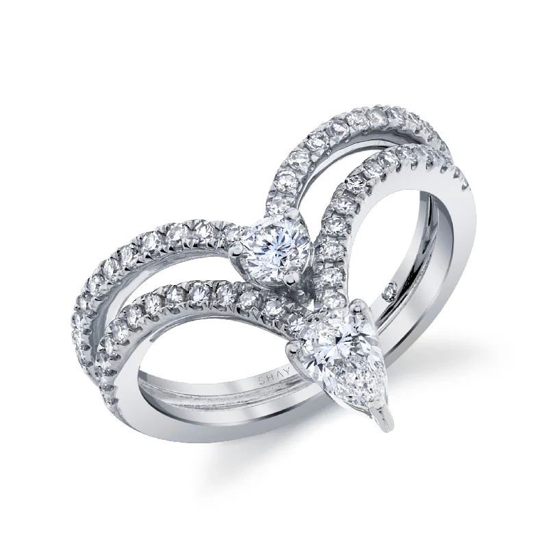 Grab Your Dream Jewelry At The Lowest Prices Break Fashion Norms MIXED DIAMOND STACKED CHEVRON PINKY RING Grab Your Dream Jewelry At The Lowest Prices Break Fashion Norms MIXED DIAMOND STACKED CHEVRON PINKY RING