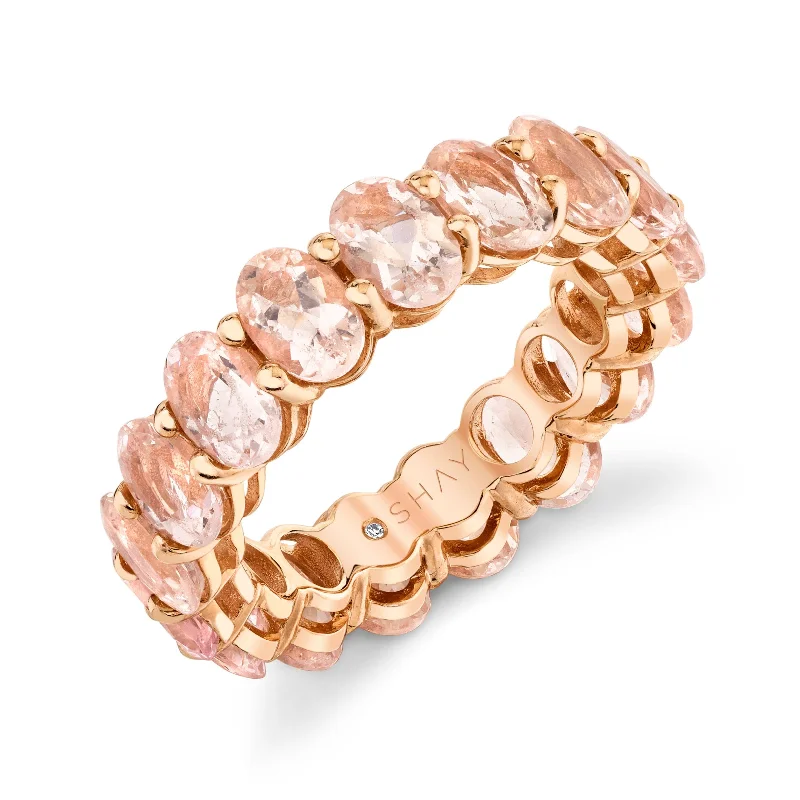 Handmade Pearl Jewelry For Timeless Elegance Flash Sale, Don'T Miss MORGANITE OVAL ETERNITY BAND Handmade Pearl Jewelry For Timeless Elegance Flash Sale, Don'T Miss MORGANITE OVAL ETERNITY BAND