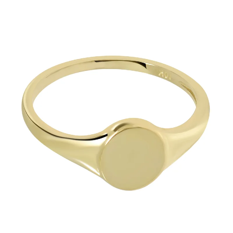 Trending Jewelry Styles Now At Limited-Time Discounts Imeless Style 10k Solid Gold Signet Ring