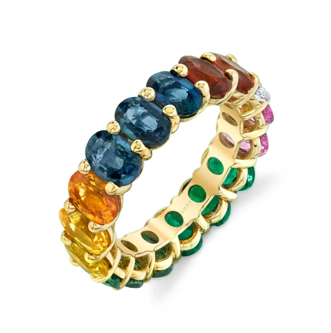 The Biggest Jewelry Sale Of The Year Is Here Inspired By You, Designed For You RAINBOW OVAL ETERNITY BAND