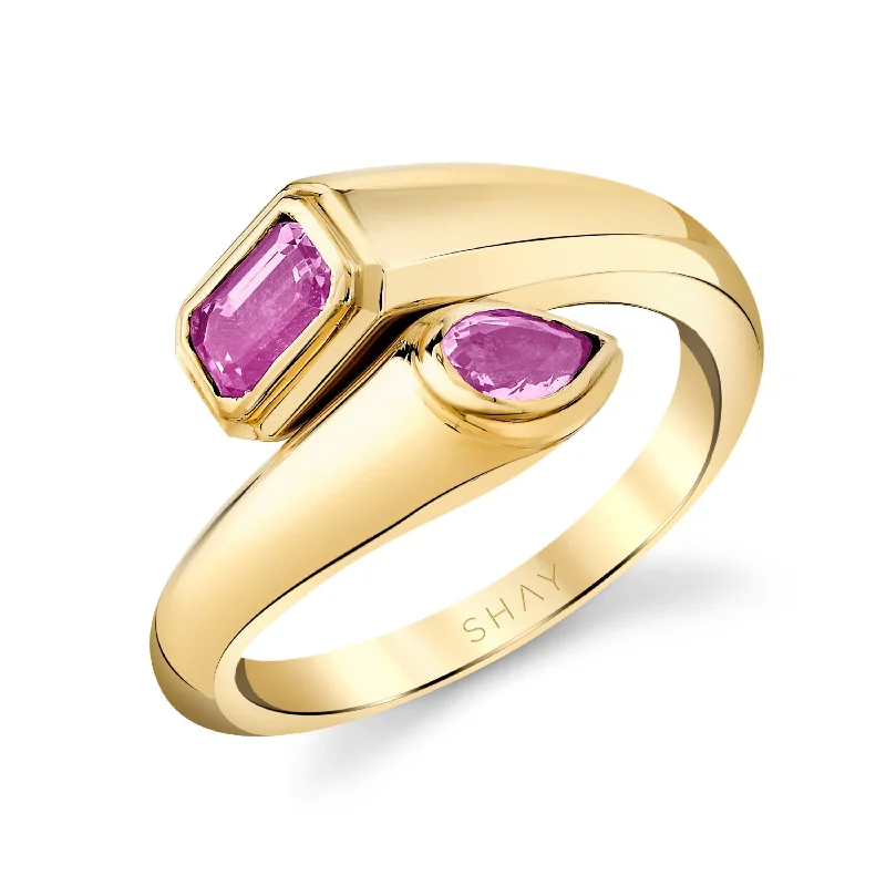 Limited-Stock Jewelry Sale – Once It's Gone, It's Gone Smart Casual Deals PINK SAPPHIRE BYPASS PINKY RING Limited-Stock Jewelry Sale – Once It's Gone, It's Gone Smart Casual Deals PINK SAPPHIRE BYPASS PINKY RING