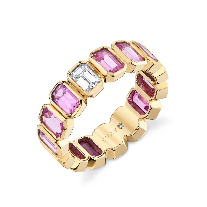 The Biggest Jewelry Sale Of The Year Is Here Casual Yet Chic Sales PINK SAPPHIRE & DIAMOND BEZEL ETERNITY BAND The Biggest Jewelry Sale Of The Year Is Here Casual Yet Chic Sales PINK SAPPHIRE & DIAMOND BEZEL ETERNITY BAND