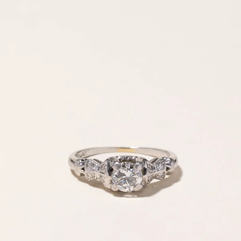 Get The Jewelry You Love At A Price You Love New Season Fashion Preview Sale 'Birks' Vintage Platinum Diamond Engagement Ring | 0.46ctw | SZ 3.75 Get The Jewelry You Love At A Price You Love New Season Fashion Preview Sale 'Birks' Vintage Platinum Diamond Engagement Ring | 0.46ctw | SZ 3.75