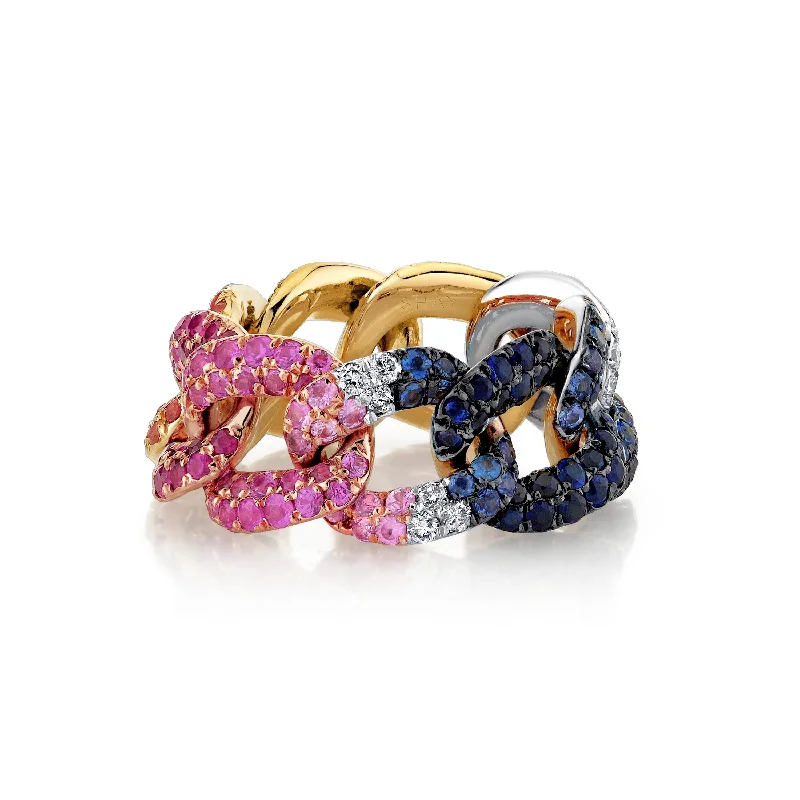 Buy More, Save More – Special Jewelry Discounts Low Price Special RAINBOW PAVE ESSENTIAL LINK RING Buy More, Save More – Special Jewelry Discounts Low Price Special RAINBOW PAVE ESSENTIAL LINK RING