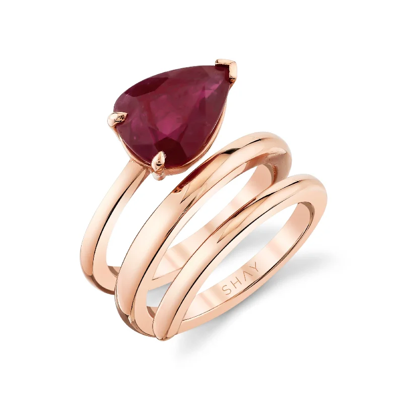 Exclusive Online Discounts On Stylish Jewelry Hot Trends RUBY PEAR SOLID GOLD SPIRAL PINKY RING Exclusive Online Discounts On Stylish Jewelry Hot Trends RUBY PEAR SOLID GOLD SPIRAL PINKY RING