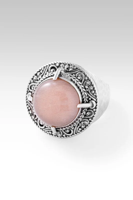 Delicate Crystal Jewelry For Sophisticated Charm Serve Humbly Ring™ in Peach Moonstone Delicate Crystal Jewelry For Sophisticated Charm Serve Humbly Ring™ in Peach Moonstone