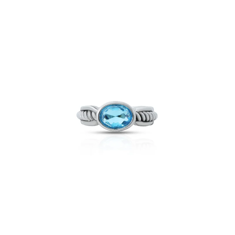 Limited-Stock Jewelry Sale – Once It's Gone, It's Gone Silver Ring with a Mesmerizing Blue Stone Limited-Stock Jewelry Sale – Once It's Gone, It's Gone Silver Ring with a Mesmerizing Blue Stone