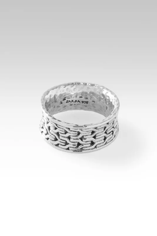 Premium Diamond Jewelry At Once-In-A-Lifetime Discounts Stylish Statements Sterling Silver Chainlink & Hammered Doing Life Together Ring Premium Diamond Jewelry At Once-In-A-Lifetime Discounts Stylish Statements Sterling Silver Chainlink & Hammered Doing Life Together Ring