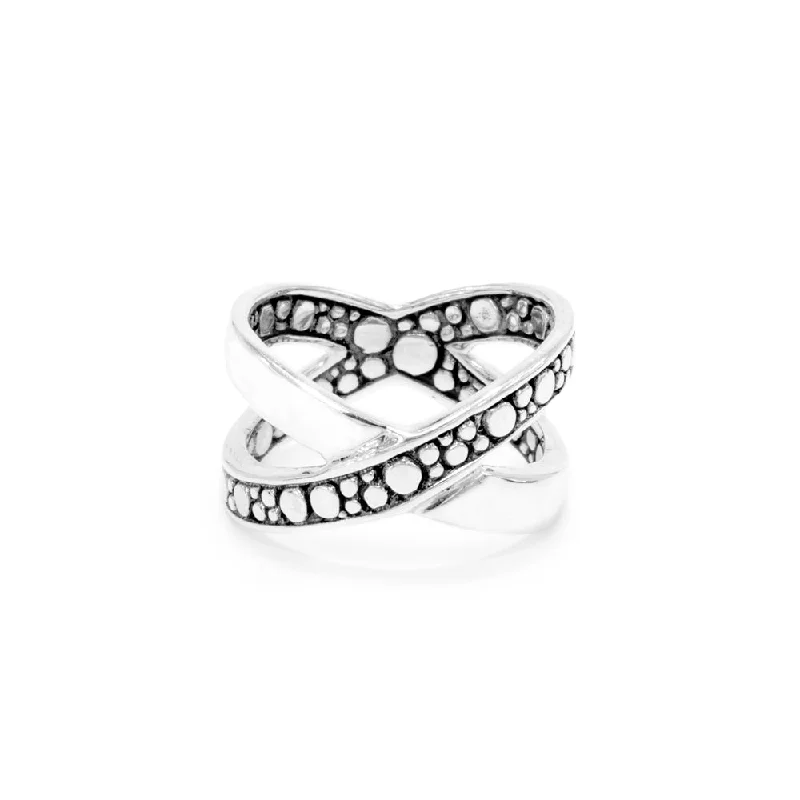 Romantic Heart-Shaped Jewelry For Special Gifts Season Sale Sterling Silver Flat Jawan & High Polish "Let Go Let God" Ring Split Shank Romantic Heart-Shaped Jewelry For Special Gifts Season Sale Sterling Silver Flat Jawan & High Polish "Let Go Let God" Ring Split Shank
