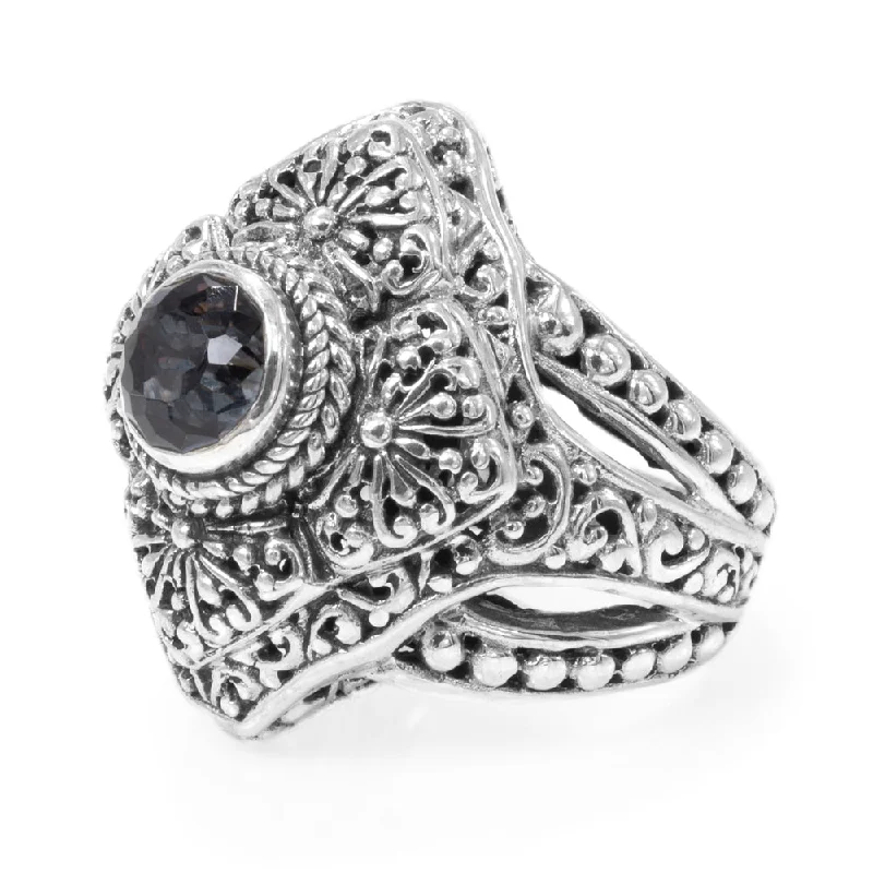 Seasonal Jewelry Sale – Upgrade Your Style Today Modern Fashion Sale Sterling Silver Janyl Adair Black Knight™ Mystic Quartz Dinner Ring Seasonal Jewelry Sale – Upgrade Your Style Today Modern Fashion Sale Sterling Silver Janyl Adair Black Knight™ Mystic Quartz Dinner Ring