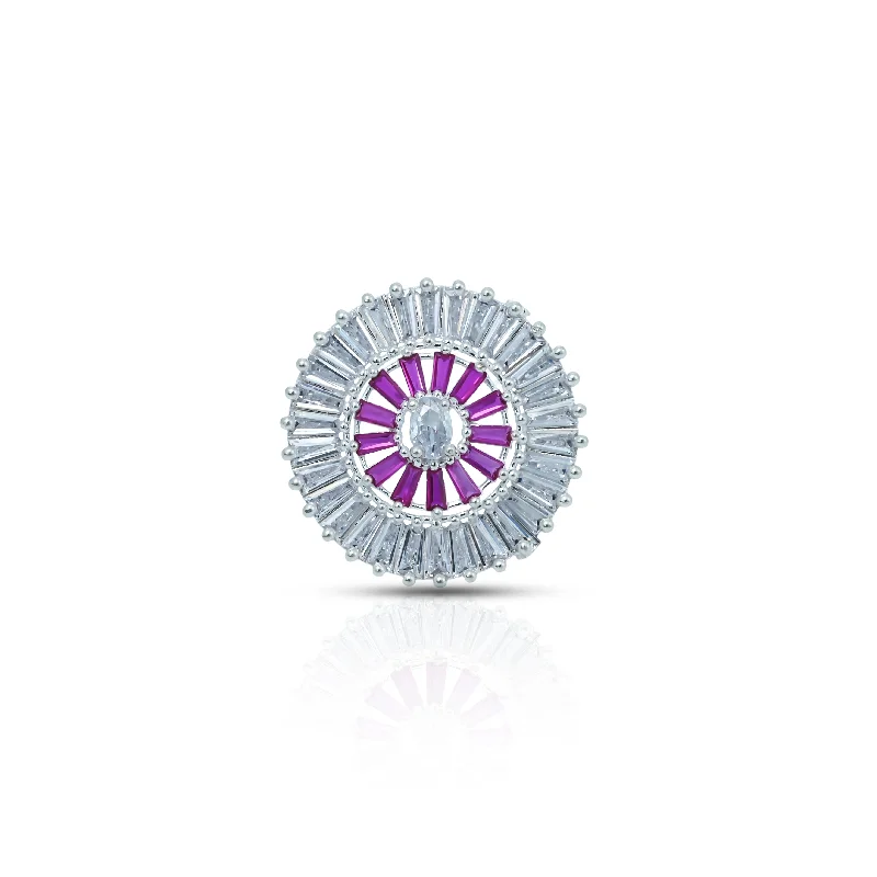 Your Perfect Accessory Now At The Best Price Stupidly Low Prices Stylish Silver Ring Featuring Purple Stones For Girl's Your Perfect Accessory Now At The Best Price Stupidly Low Prices Stylish Silver Ring Featuring Purple Stones For Girl's