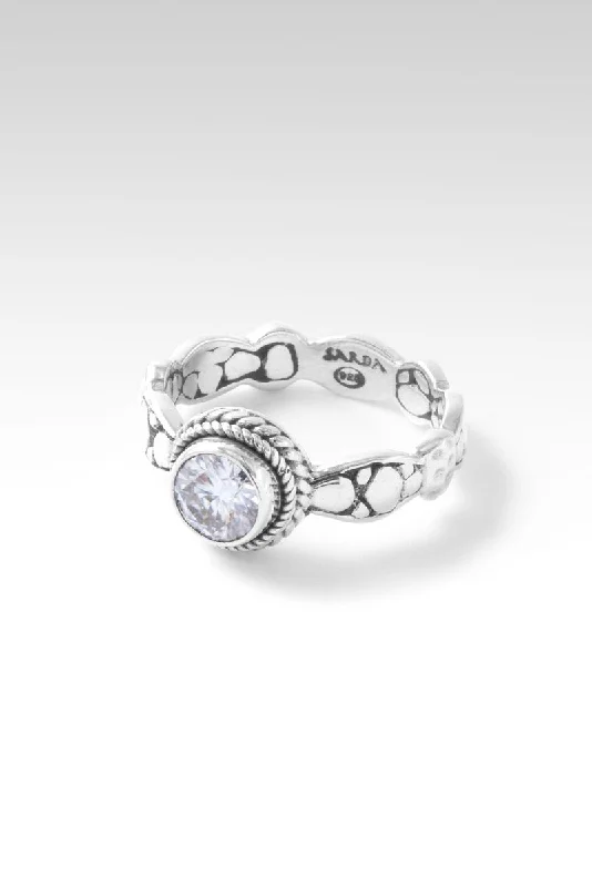 Get Ready To Sparkle – Special Jewelry Discounts Style Without Limits Tranquil Waters Ring™ in Moissanite