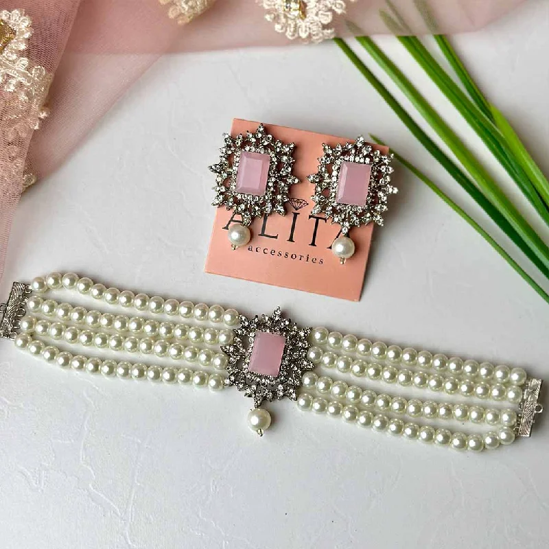 Trending Jewelry Now Available At Exclusive Prices Affordable Luxury Fashion Uzma Set (Silver Baby Pink) Trending Jewelry Now Available At Exclusive Prices Affordable Luxury Fashion Uzma Set (Silver Baby Pink)