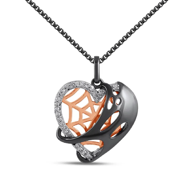 Fashion-Forward Geometric Jewelry For Contemporary Style Casual Yet Chic Sales Marvel™ Fine Jewelry 1/10 CTW Diamond 18-inch Spiderman Pendant in Sterling Silver Fashion-Forward Geometric Jewelry For Contemporary Style Casual Yet Chic Sales Marvel™ Fine Jewelry 1/10 CTW Diamond 18-inch Spiderman Pendant in Sterling Silver