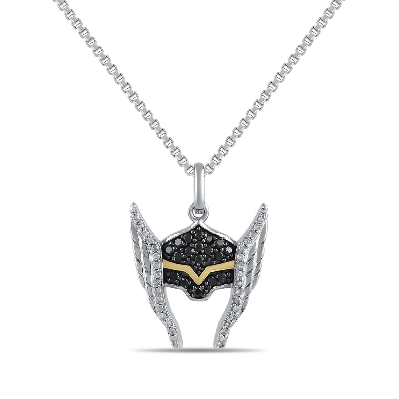 Adjustable Charm Bracelets For A Perfect Fit Vibrant Style Promotions Marvel™ Fine Jewelry 1/4 CTW Diamond 18-inch Thor Pendant in Sterling Silver Adjustable Charm Bracelets For A Perfect Fit Vibrant Style Promotions Marvel™ Fine Jewelry 1/4 CTW Diamond 18-inch Thor Pendant in Sterling Silver