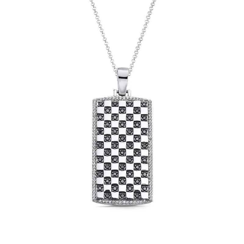 Final Call For Exquisite Jewelry At Reduced Rates Sporty Fashion Offers 1 CTW Diamond 22-inch Dog Tag Pendant in Rhodium Plated Sterling Silver Final Call For Exquisite Jewelry At Reduced Rates Sporty Fashion Offers 1 CTW Diamond 22-inch Dog Tag Pendant in Rhodium Plated Sterling Silver