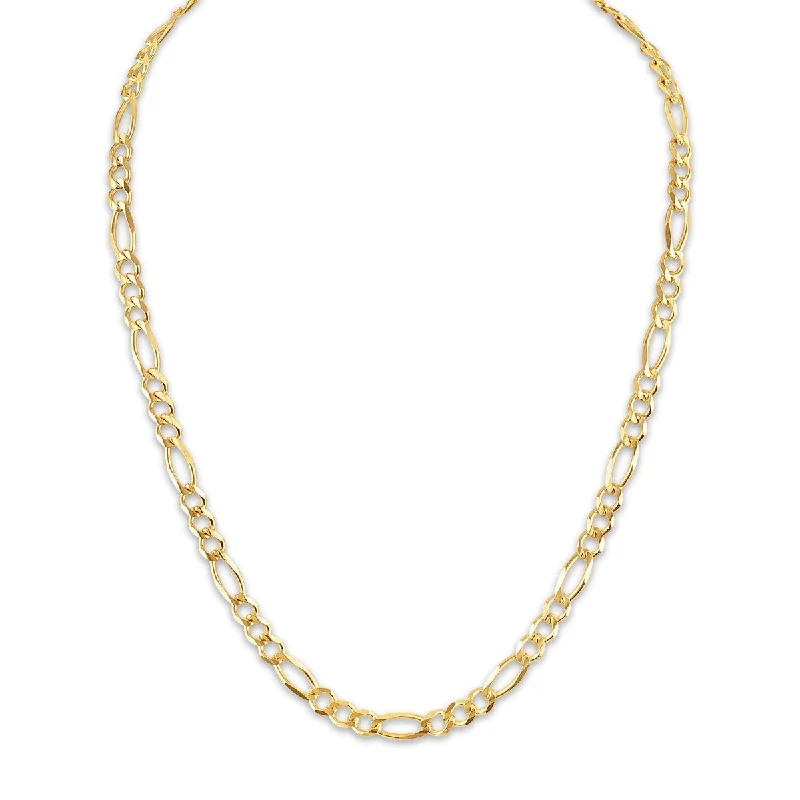 Stunning Jewelry At A Fraction Of The Price Unleash Your Trend Driven Style 10KT Yellow Gold 22-inch 6.65MM Figaro Lobster Clasp Chain Stunning Jewelry At A Fraction Of The Price Unleash Your Trend Driven Style 10KT Yellow Gold 22-inch 6.65MM Figaro Lobster Clasp Chain