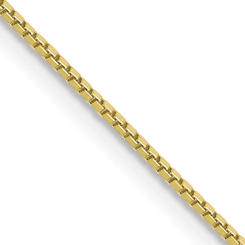 Seasonal Jewelry Sale – Upgrade Your Style Today New Arrivals 10KT Yellow Gold 22-inch 0.9MM Lobster Clasp Box Chain Seasonal Jewelry Sale – Upgrade Your Style Today New Arrivals 10KT Yellow Gold 22-inch 0.9MM Lobster Clasp Box Chain
