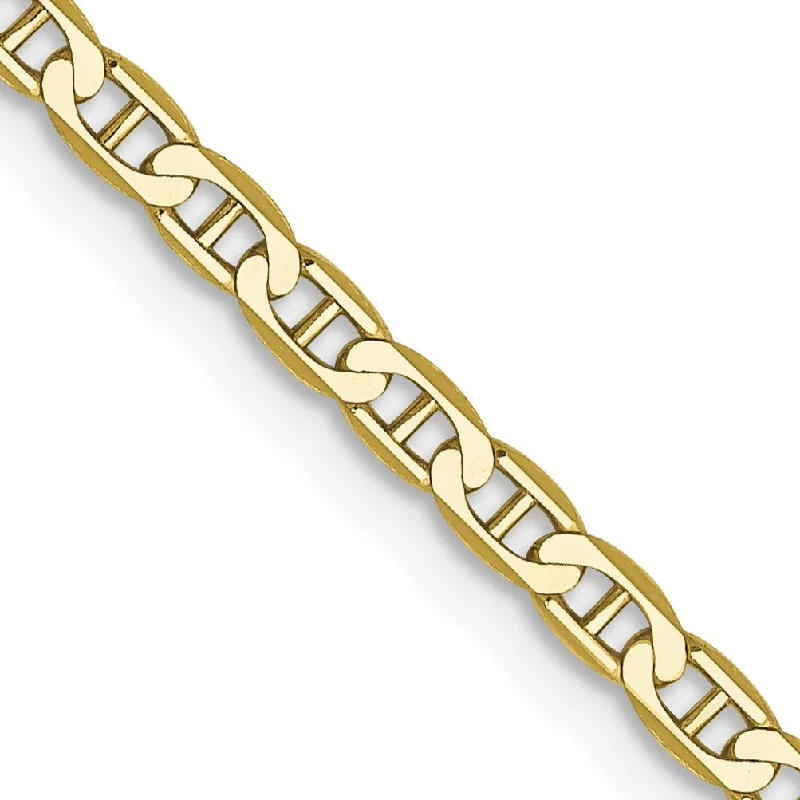 Limited-Time Jewelry Sale – Elegant Styles At Less Mega Sales 10KT Yellow Gold 24-inch 2.4MM Anchor Link Flat Chain