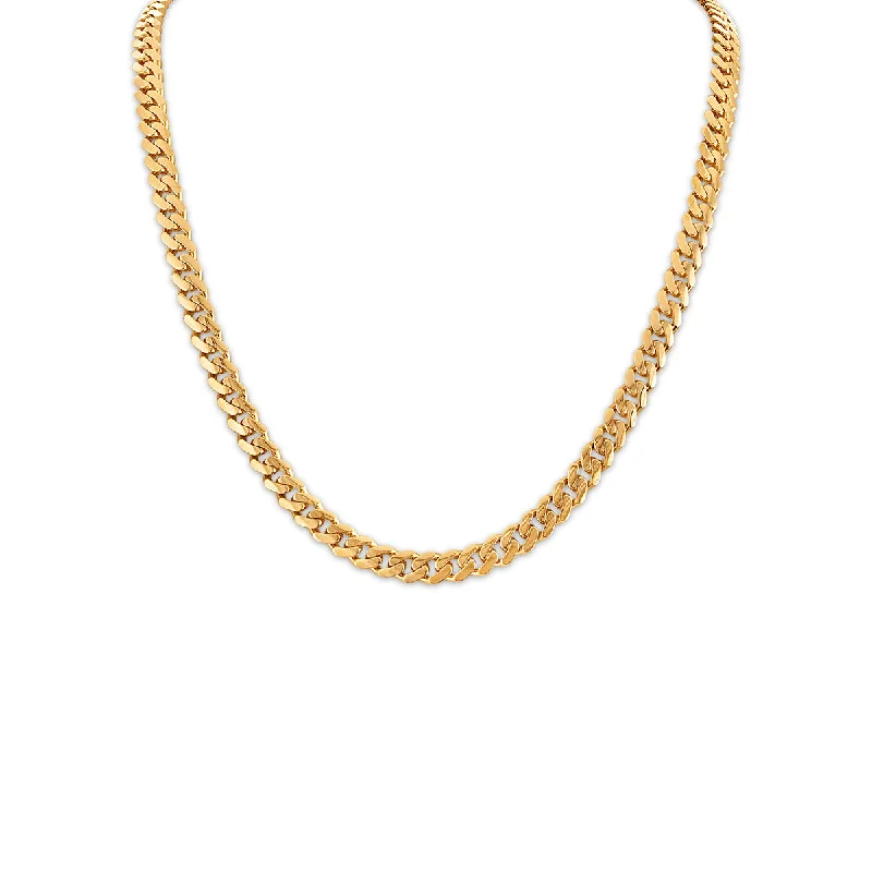 Make Your Outfit Shine With Discounted Jewelry Style Revolution 22-inch Semi-Solid Miami Monaco Chain in 10K Yellow Gold Make Your Outfit Shine With Discounted Jewelry Style Revolution 22-inch Semi-Solid Miami Monaco Chain in 10K Yellow Gold