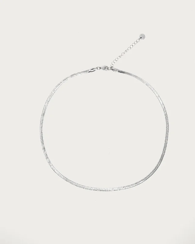 Must-Have Jewelry Pieces At Reduced Prices Timeless Elegance Redefined 3mm Herringbone Chain Necklace in Silver Must-Have Jewelry Pieces At Reduced Prices Timeless Elegance Redefined 3mm Herringbone Chain Necklace in Silver