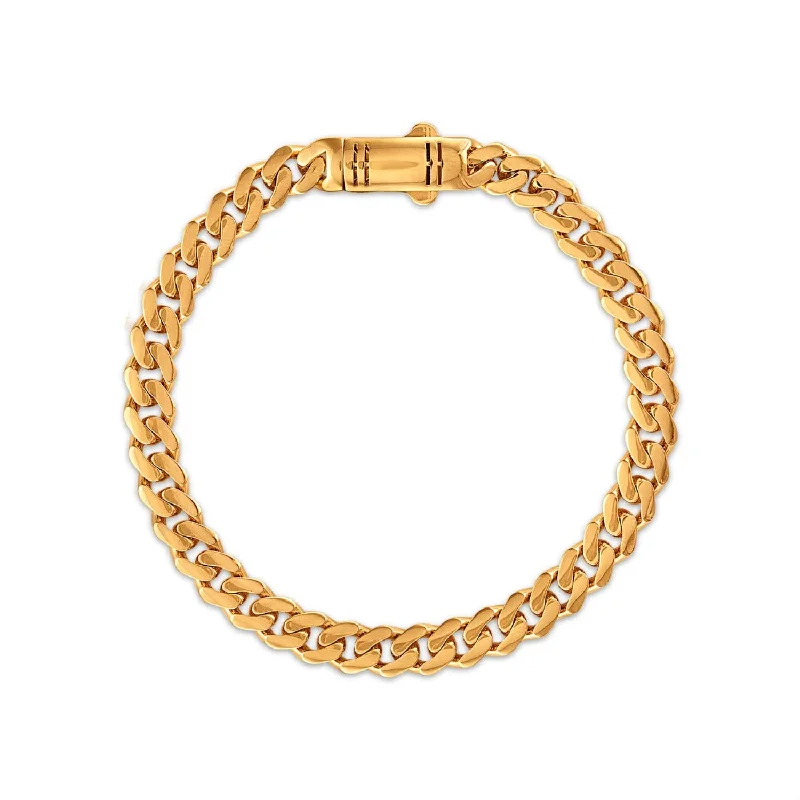 The Biggest Jewelry Sale Of The Year Is Here Chic Style, Always In Vogue 8.25-inch Semi-Solid Miami Monaco Chain in 10K Yellow Gold The Biggest Jewelry Sale Of The Year Is Here Chic Style, Always In Vogue 8.25-inch Semi-Solid Miami Monaco Chain in 10K Yellow Gold