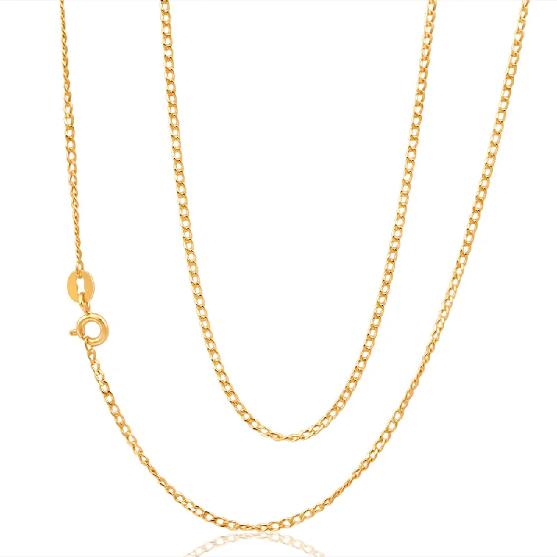The Perfect Jewelry Piece At The Perfect Discount Step Ahead, Lead The Trend 9ct Yellow Gold 60cm 40 Gauge Curb Chain The Perfect Jewelry Piece At The Perfect Discount Step Ahead, Lead The Trend 9ct Yellow Gold 60cm 40 Gauge Curb Chain