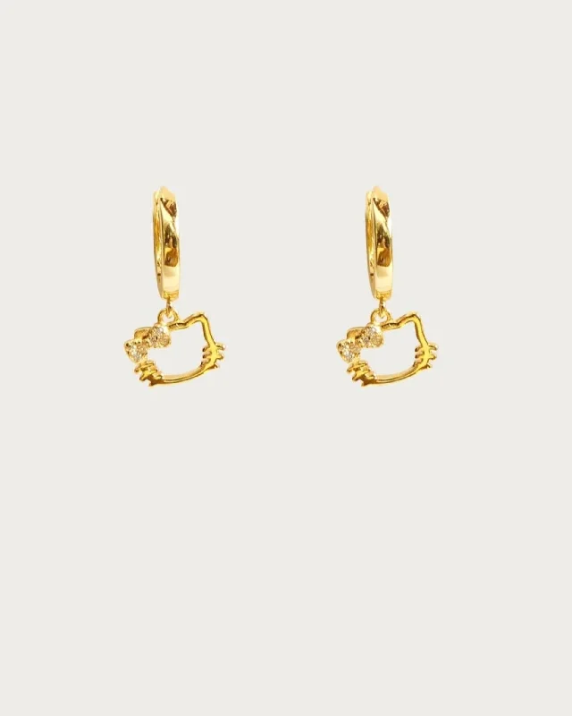 Fine Jewelry, Limited-Time Offers Available The Latest Trends Kitty Hoop Earrings