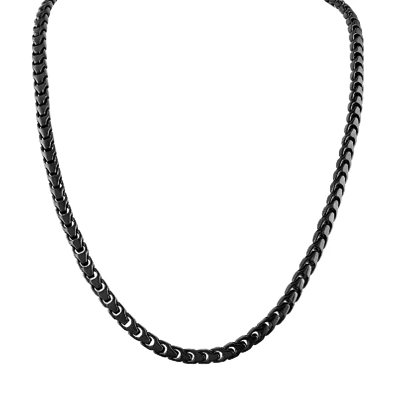 Elegant Jewelry Styles At Budget-Friendly Prices Huge Price Cut Bulova Black Stainless Steel 22-inch Chain Elegant Jewelry Styles At Budget-Friendly Prices Huge Price Cut Bulova Black Stainless Steel 22-inch Chain
