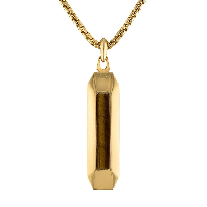 Get Your Favorite Jewelry At The Best Price Massive Savings Bulova Yellow Stainless Steel and Tiger Eye 26-inch Pendant Get Your Favorite Jewelry At The Best Price Massive Savings Bulova Yellow Stainless Steel and Tiger Eye 26-inch Pendant