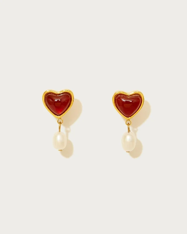 Handcrafted Jewelry Sale – Unique Designs At Low Prices Trendy Pulse Carnelian Stone Pearl Earrings Handcrafted Jewelry Sale – Unique Designs At Low Prices Trendy Pulse Carnelian Stone Pearl Earrings