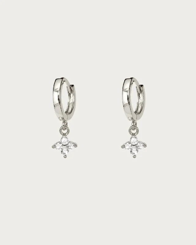 Elegant Jewelry Pieces At Unbelievable Prices Clearance Sale, All Cheap Clover Mini Hoop Earrings in Silver Elegant Jewelry Pieces At Unbelievable Prices Clearance Sale, All Cheap Clover Mini Hoop Earrings in Silver