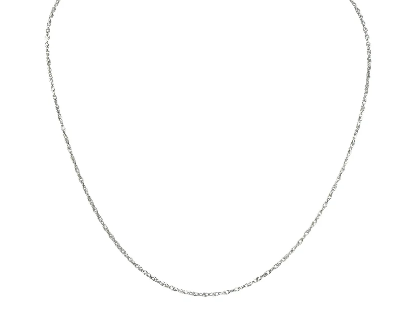 Breathtaking Jewelry, Breathtaking Prices Huge Markdowns Contemporary 14 Karat White Gold Spiga Rope Chain Necklace Breathtaking Jewelry, Breathtaking Prices Huge Markdowns Contemporary 14 Karat White Gold Spiga Rope Chain Necklace