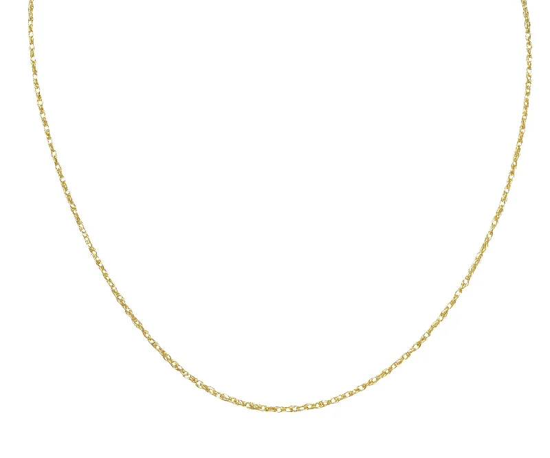 Fine Jewelry, Limited-Time Offers Available Must Haves Contemporary 14 Karat Yellow Gold Spiga Rope Chain Necklace